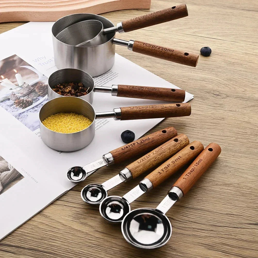 Aureon Polished Stainless Steel Measuring Set