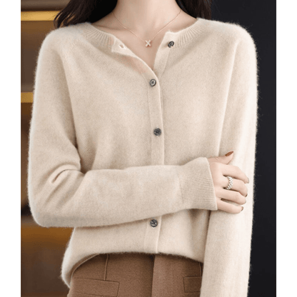 Livia Cashmere Blend V-Neck Cardigan