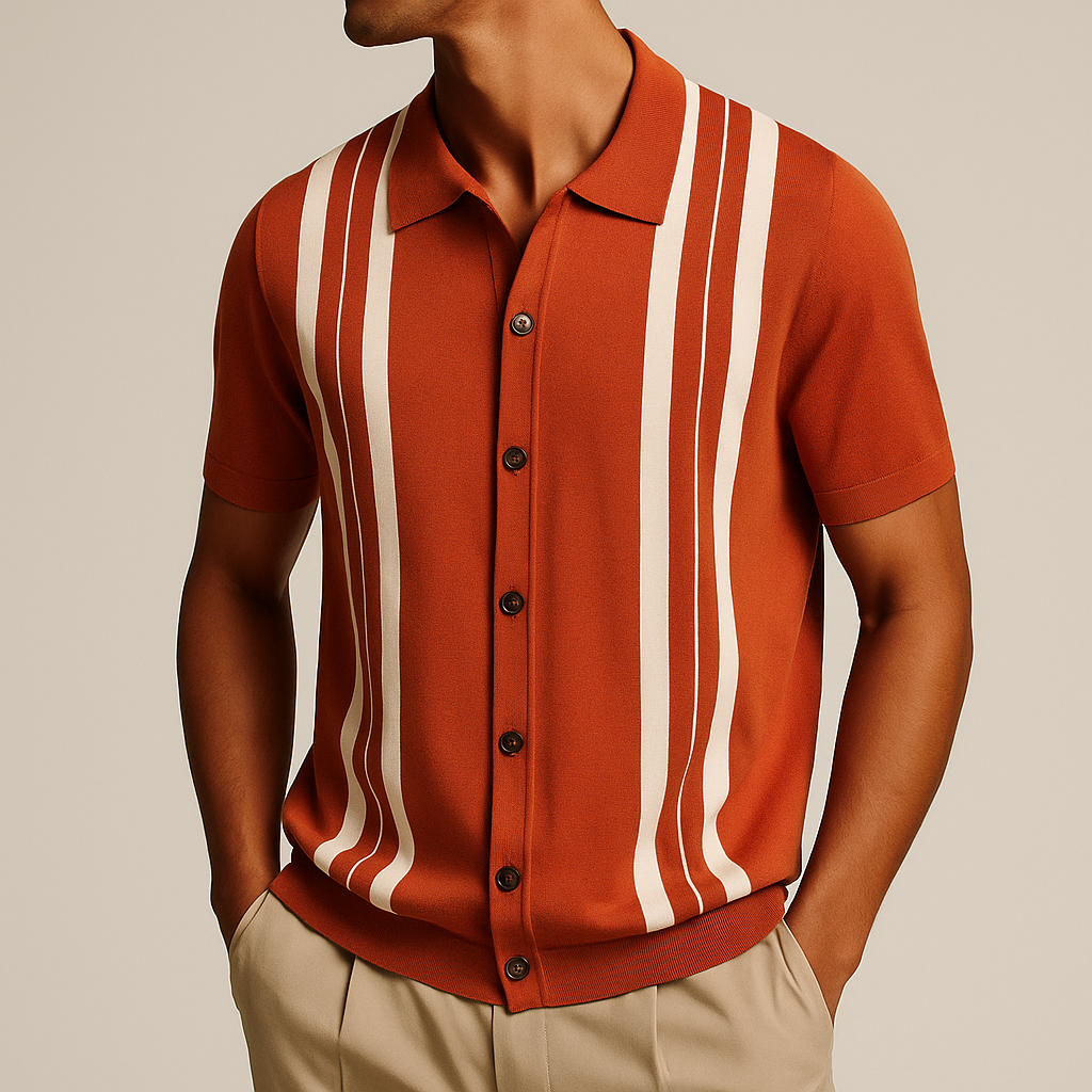Elston Striped Polo Shirt