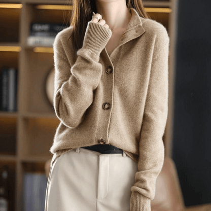 Milan Cashmere Button Cardigan
