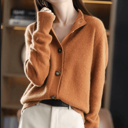 Milan Cashmere Button Cardigan