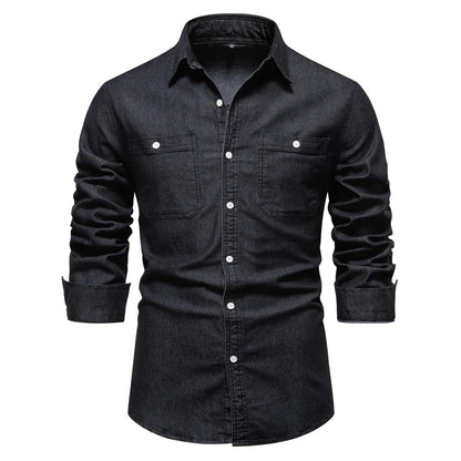 Mercer Slim-Fit Denim Shirt