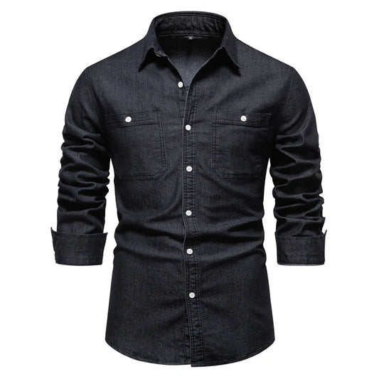 Mercer Slim-Fit Denim Shirt