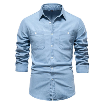 Mercer Slim-Fit Denim Shirt