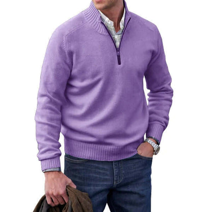 Men’s Modern Cashmere Zip Pullover
