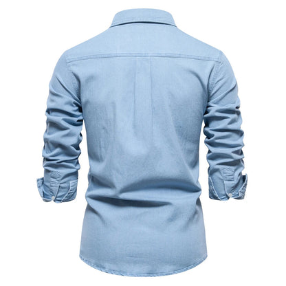 Mercer Slim-Fit Denim Shirt