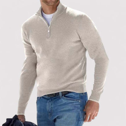 Men’s Bellagio Half-Zip Cashmere Sweater