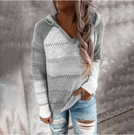 Women’s Cashmere Striped Knit Sweater