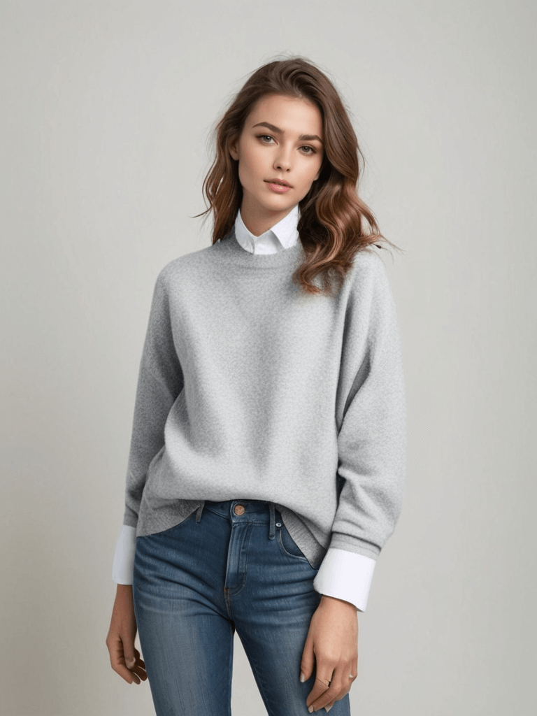 Aurelia Cashmere Blend Crewneck Sweater