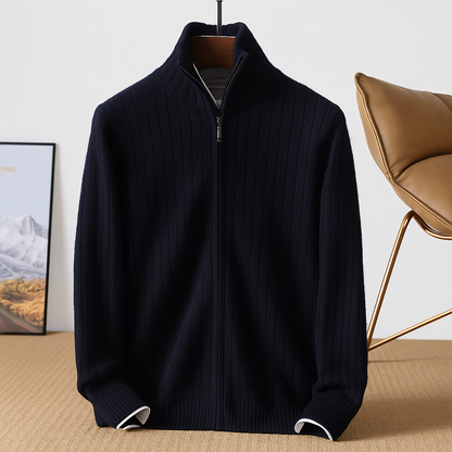 Men’s Arvid Merino Wool Zip Cardigan