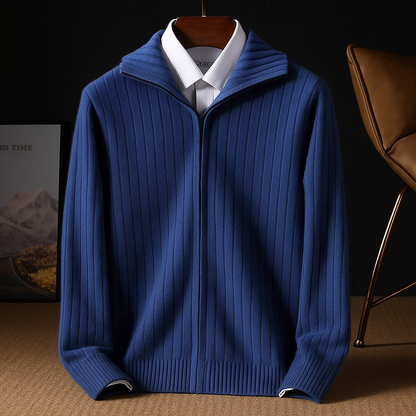 Men’s Arvid Merino Wool Zip Cardigan