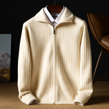 Men’s Arvid Merino Wool Zip Cardigan