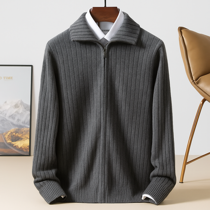 Men’s Arvid Merino Wool Zip Cardigan