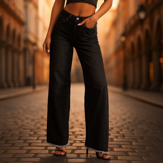 Women’s Marlow High-Rise Wide-Leg Jeans