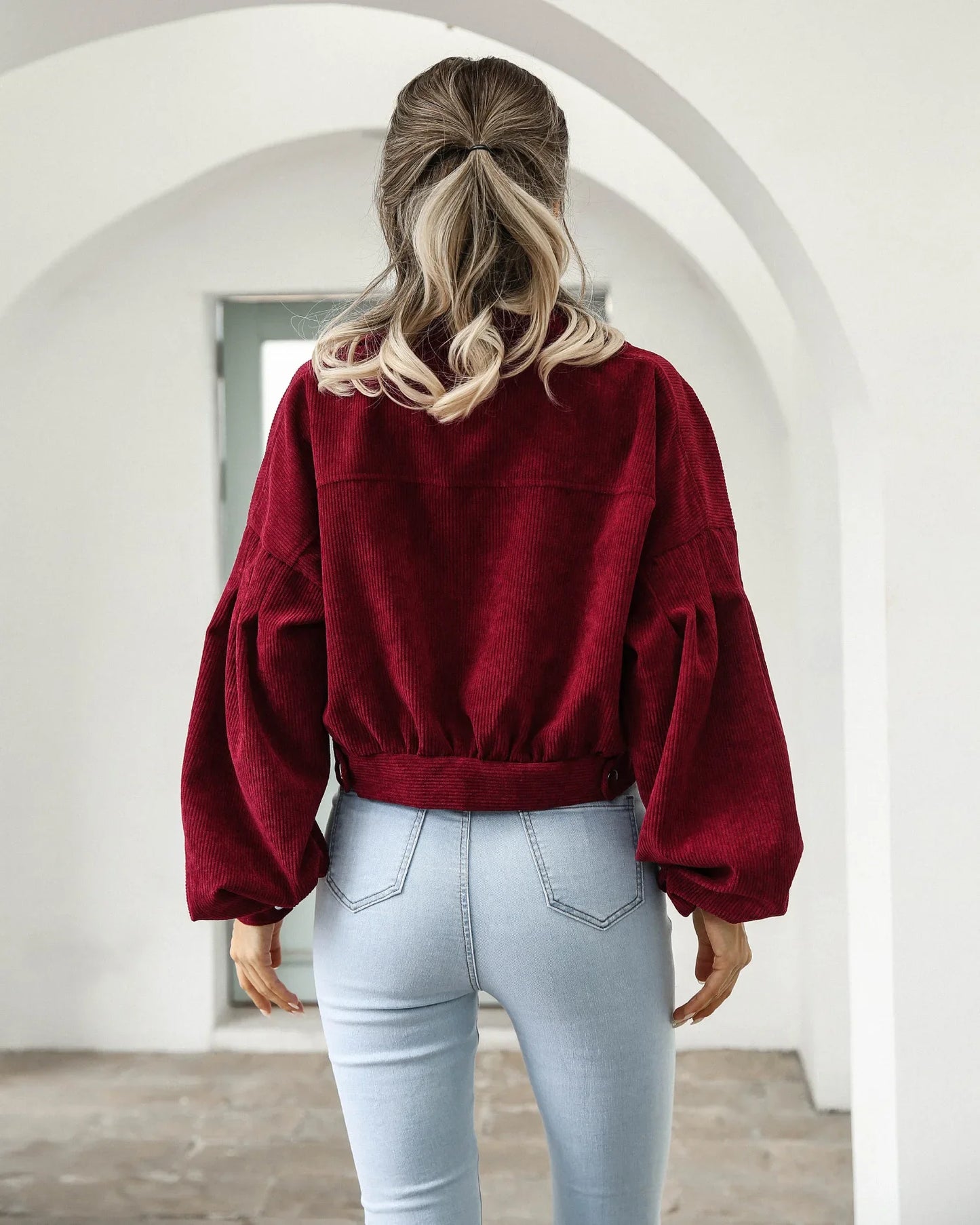 Calvi Cropped Corduroy Blend Jacket