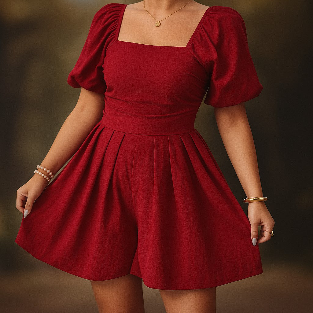 Coralie Structured Romper