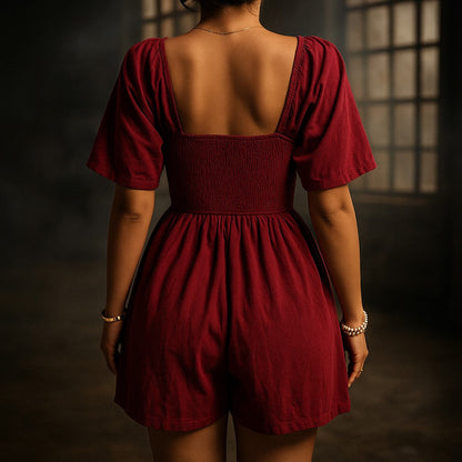 Coralie Structured Romper