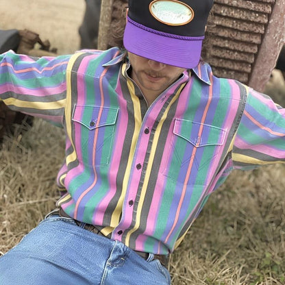 Weston Retro Striped Long Sleeve Shirt