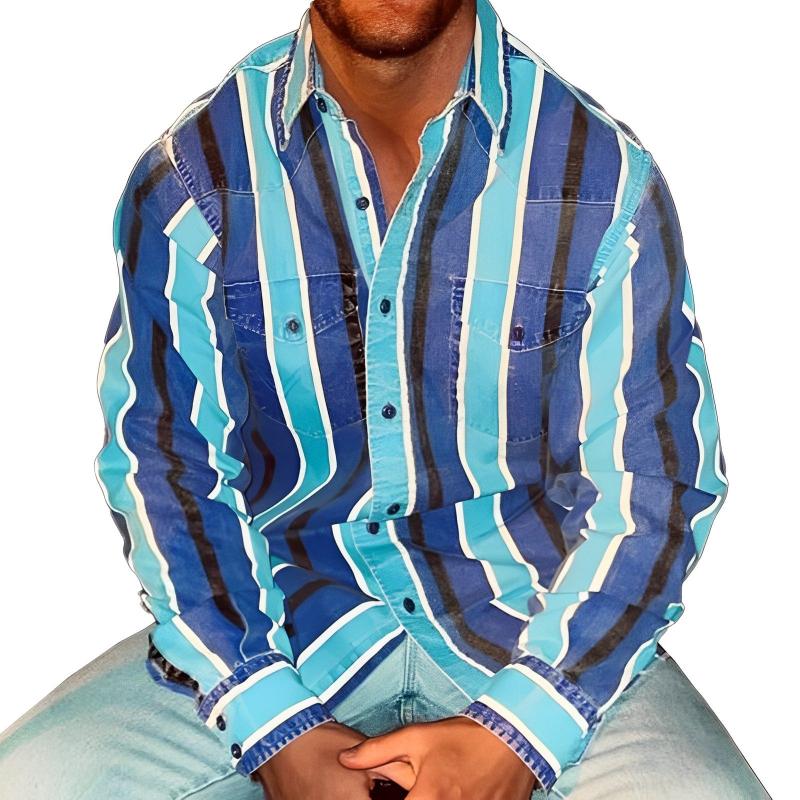 Weston Retro Striped Long Sleeve Shirt