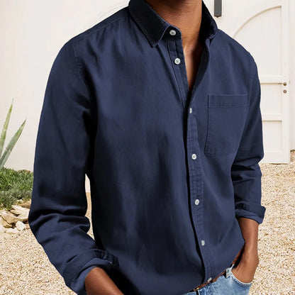 Men’s Delano Textured Cotton Shirt