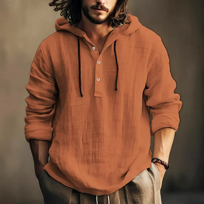 Men’s Corbin Cotton-Linen Hoodie