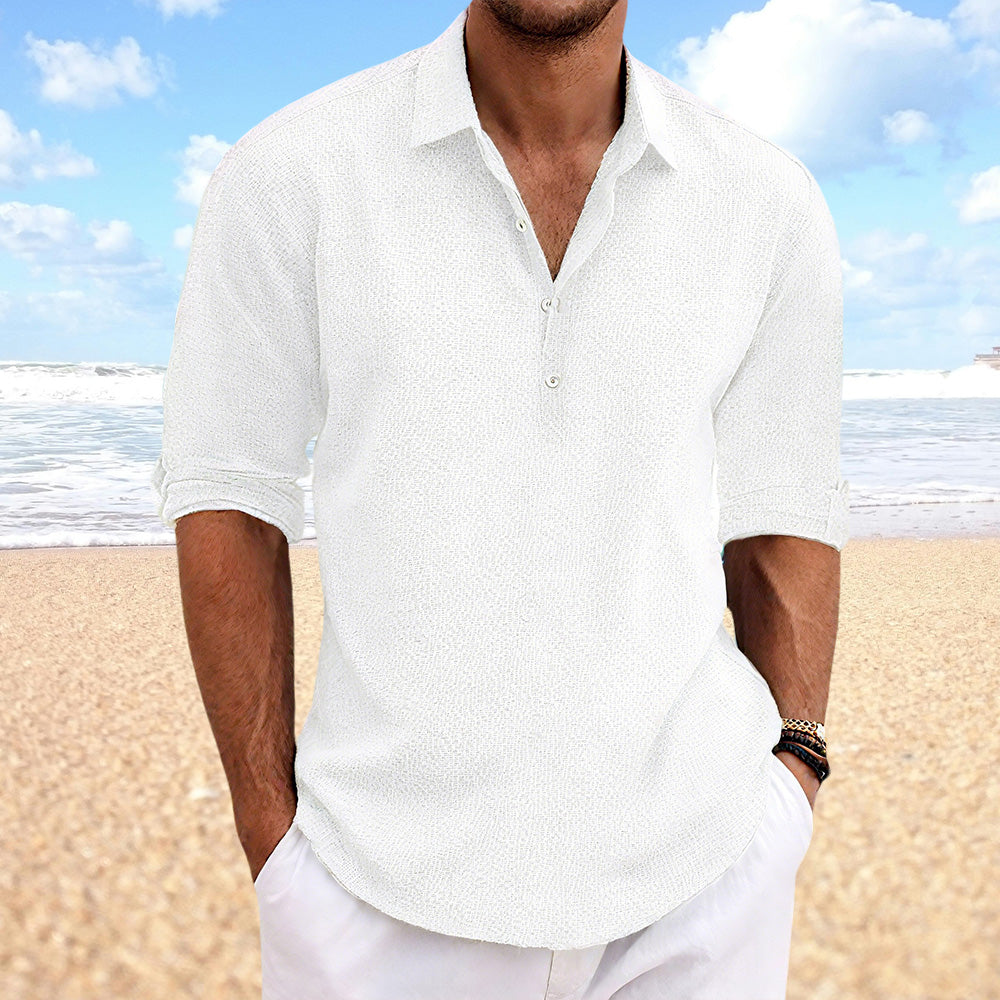 Ellery Solid Linen Button Shirt