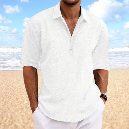 Ellery Solid Linen Button Shirt