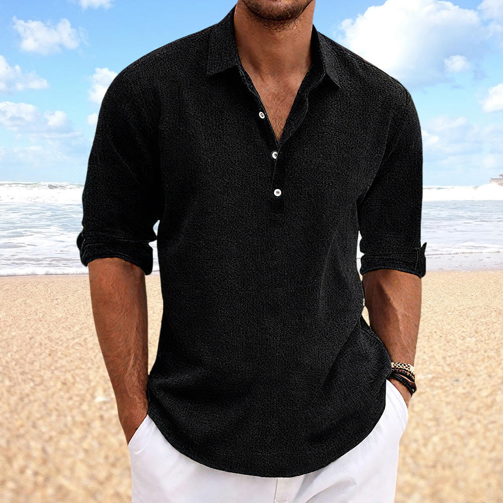 Ellery Solid Linen Button Shirt