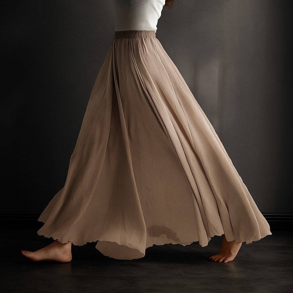Serene Flowy Boho Maxi Skirt