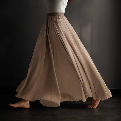 Serene Flowy Boho Maxi Skirt