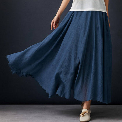 Serene Flowy Boho Maxi Skirt