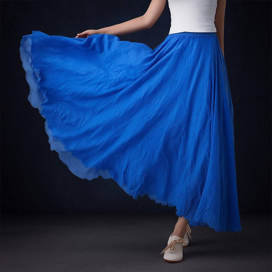 Serene Flowy Boho Maxi Skirt