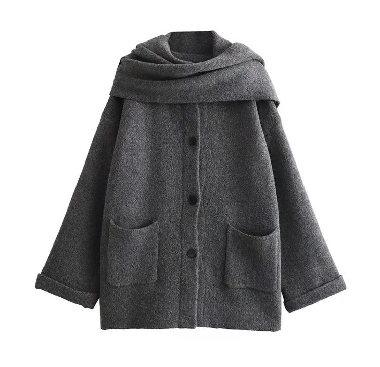 Montressa Knit Coat with Scarf