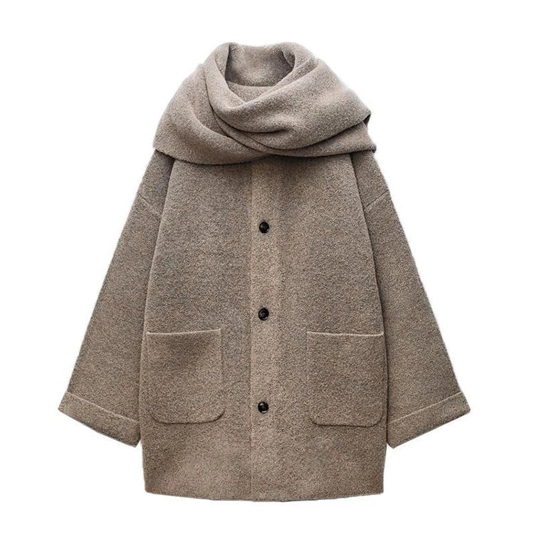 Montressa Knit Coat with Scarf