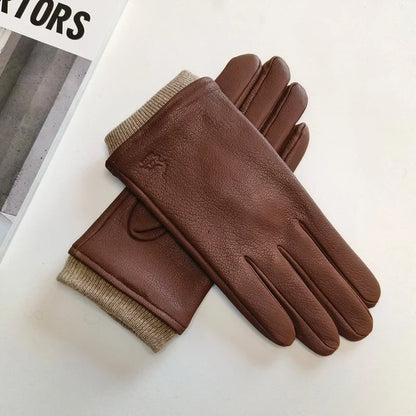 Men's Ravello Lined Faux Leather Gloves