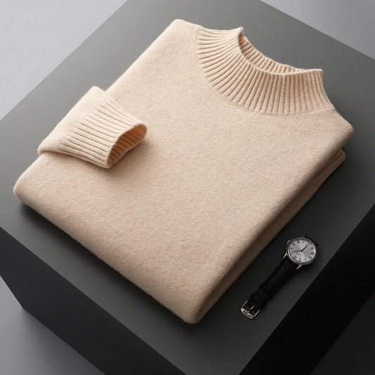 Selviano Wool Stand-Collar Pullover