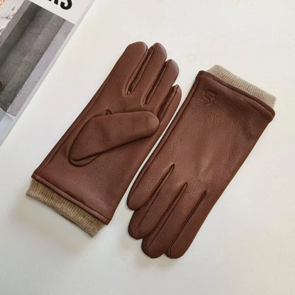 Men's Ravello Lined Faux Leather Gloves