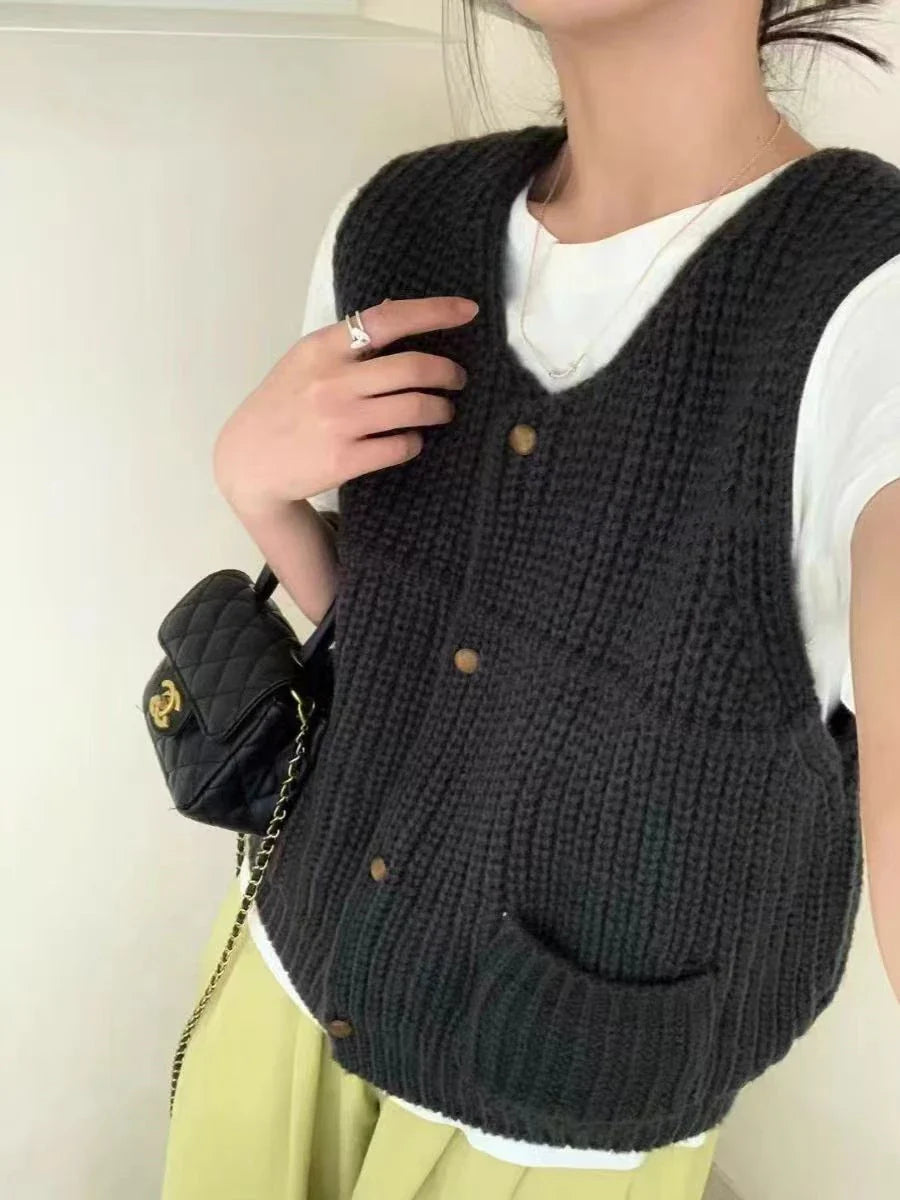Ardelle Knit Button Vest