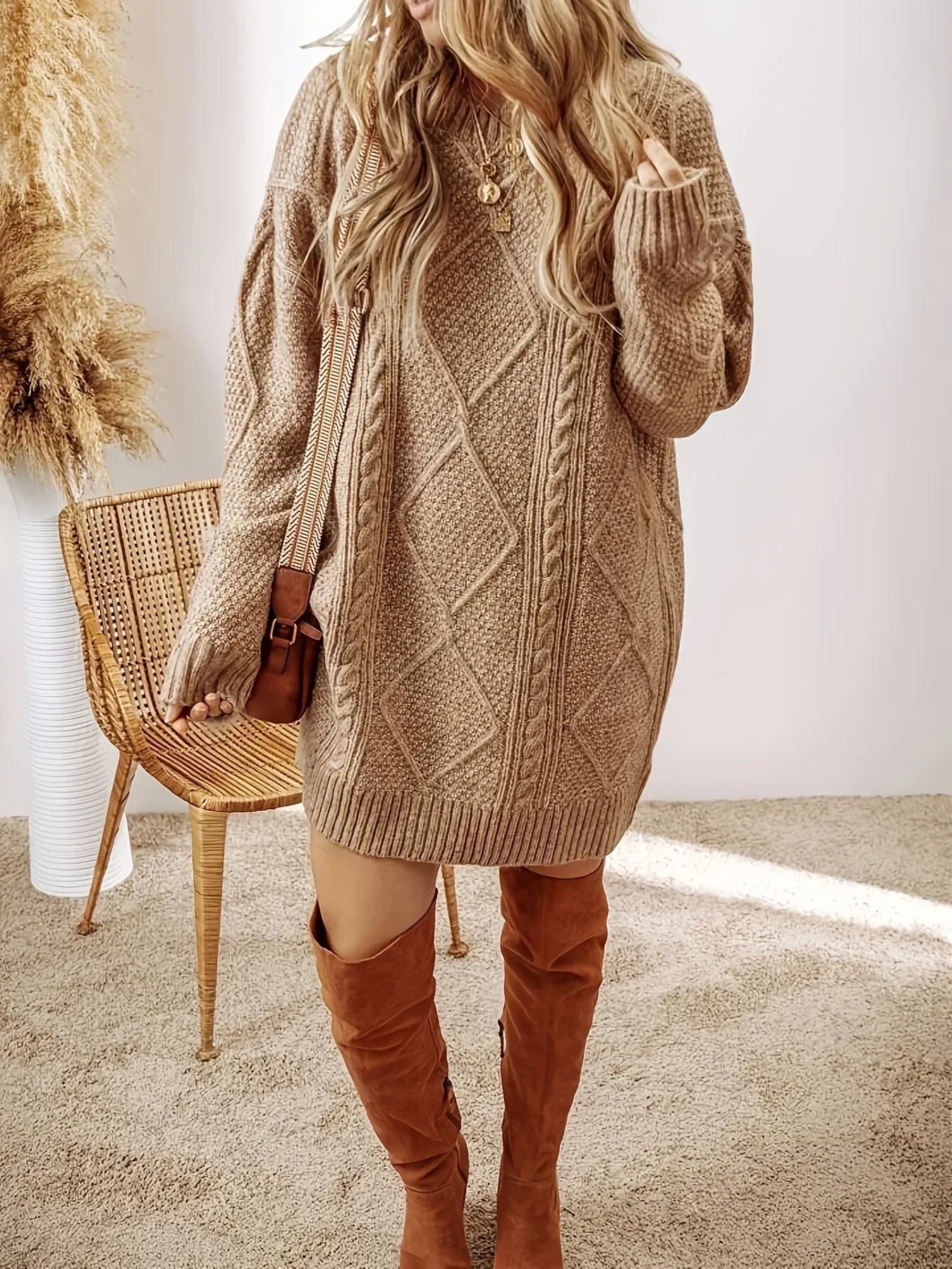 Valdina Knit Sweater Dress