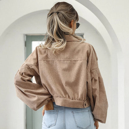 Calvi Cropped Corduroy Blend Jacket