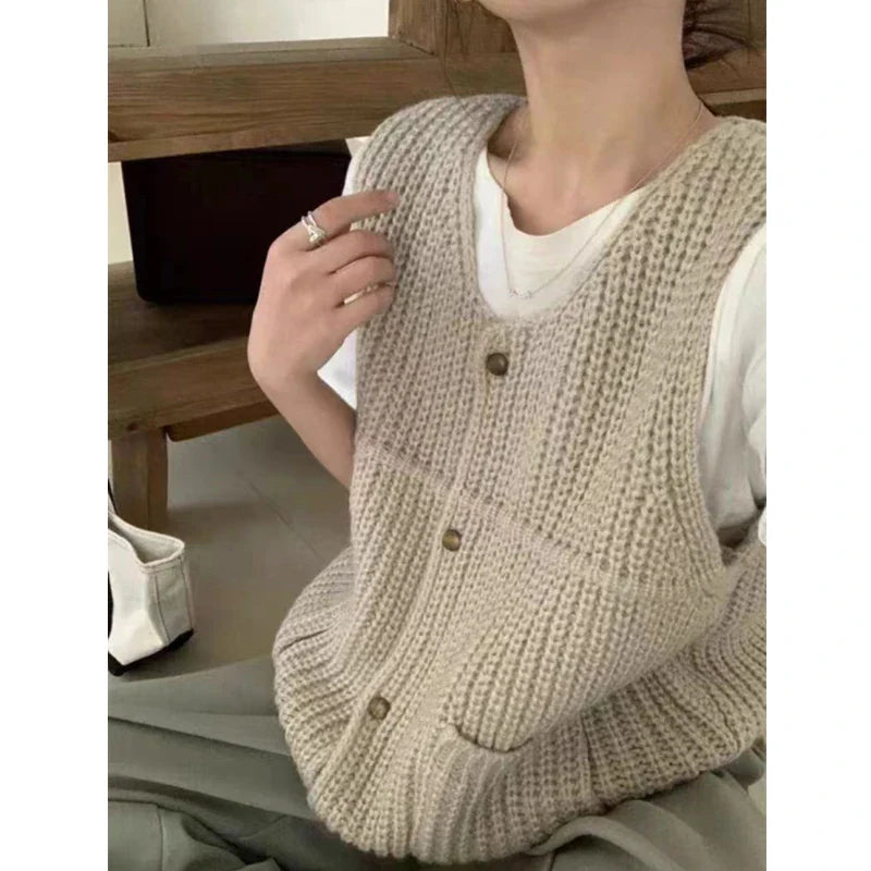 Ardelle Knit Button Vest