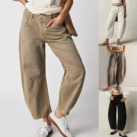 Valdena Cotton Wide-Leg Pants