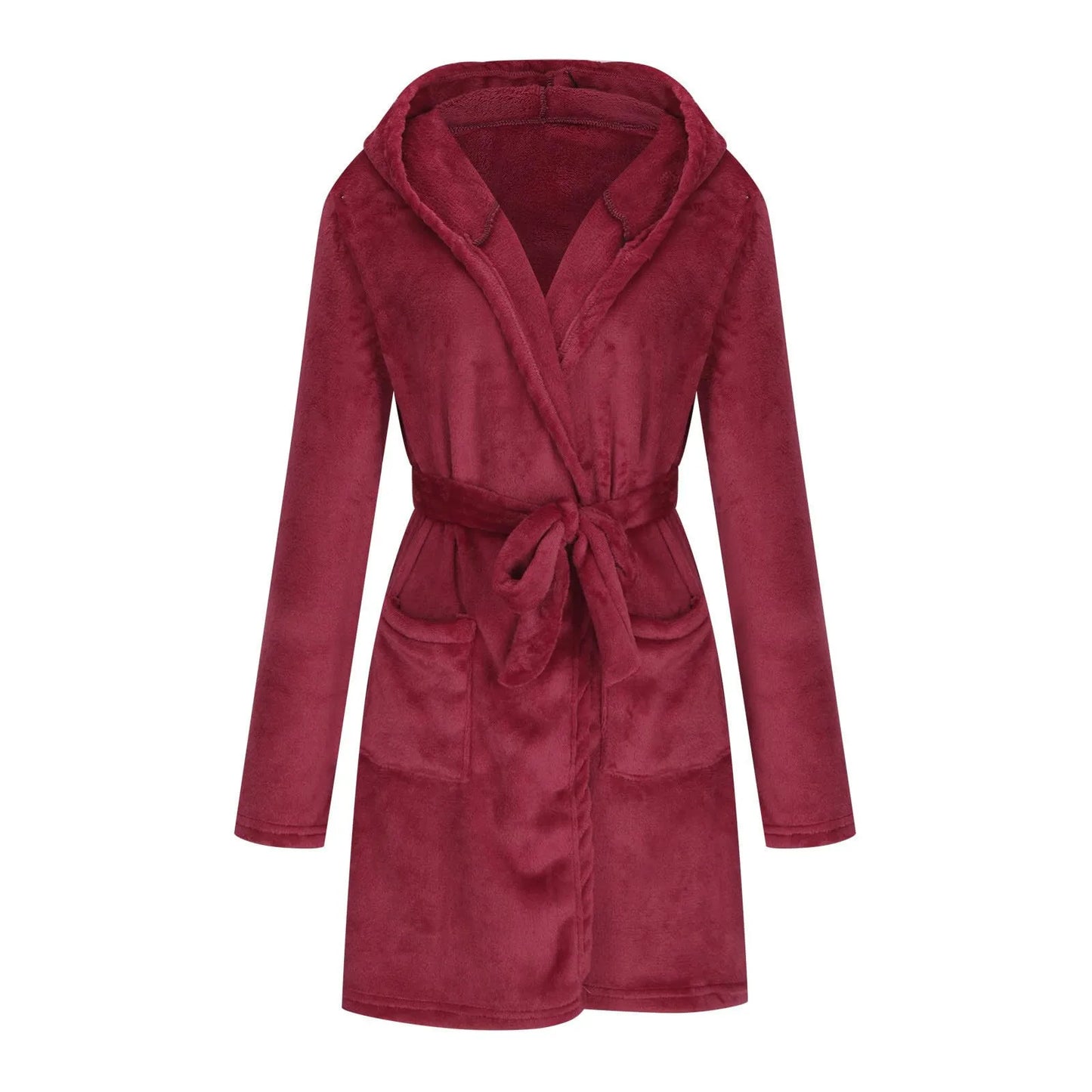 Marivelle Plush Hooded Robe
