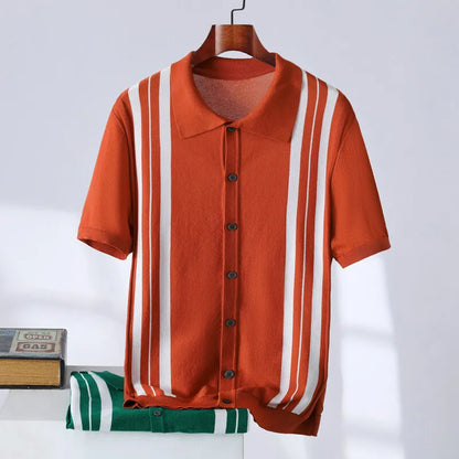 Elston Striped Polo Shirt