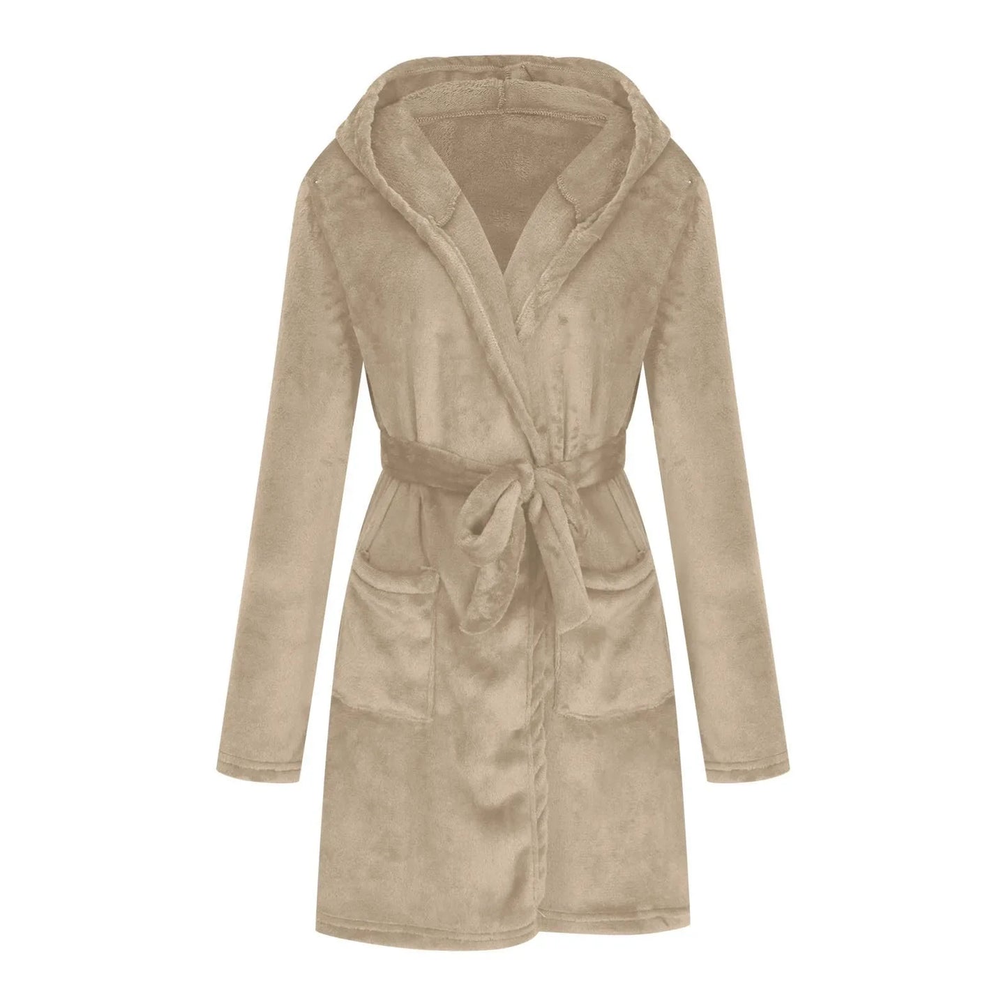 Marivelle Plush Hooded Robe