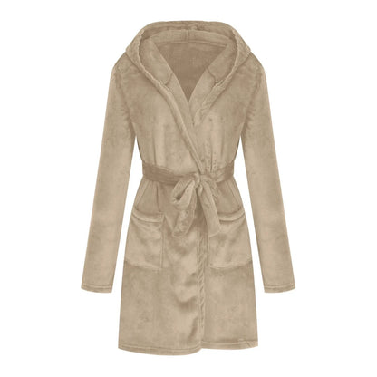 Marivelle Plush Hooded Robe