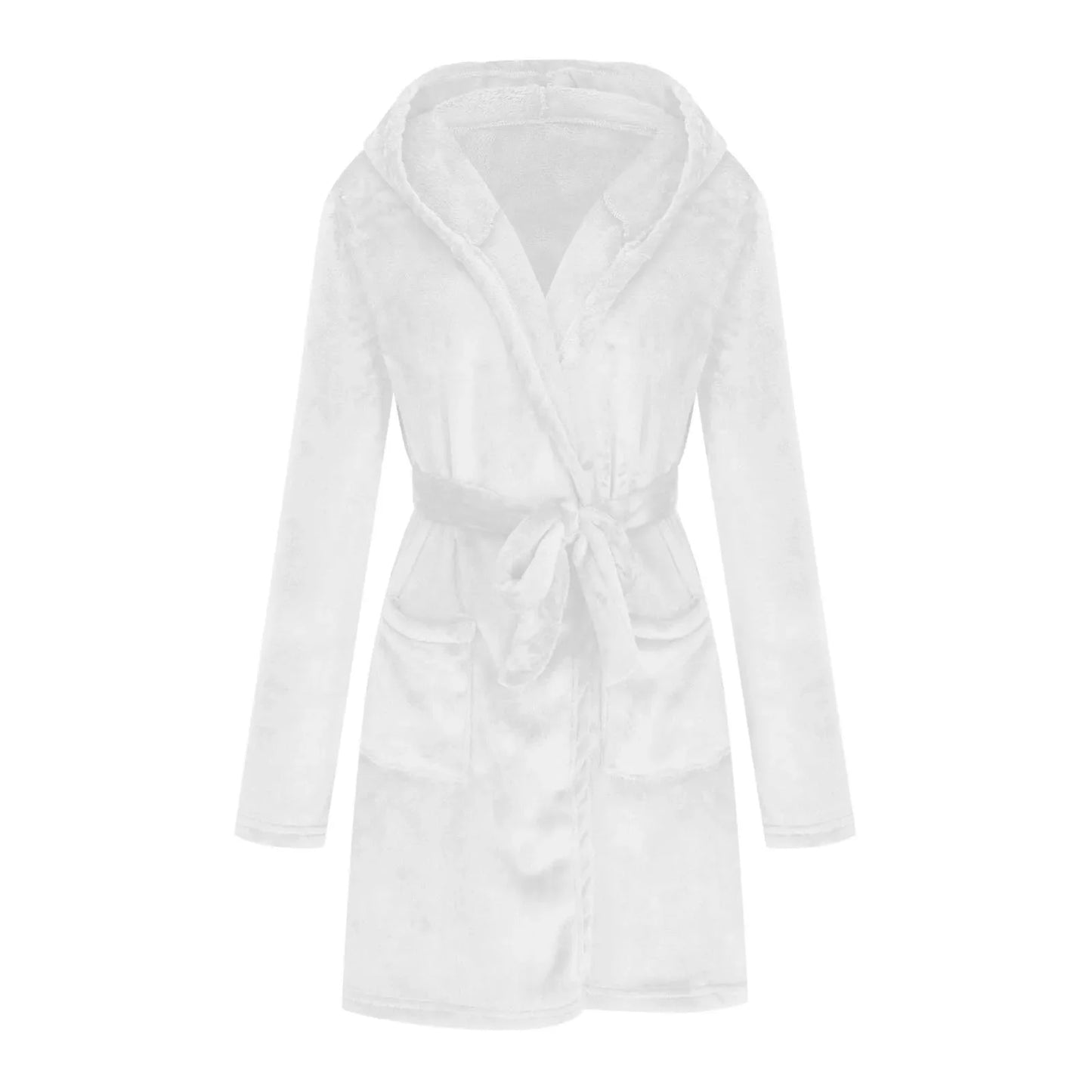 Marivelle Plush Hooded Robe