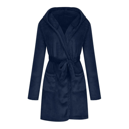 Marivelle Plush Hooded Robe