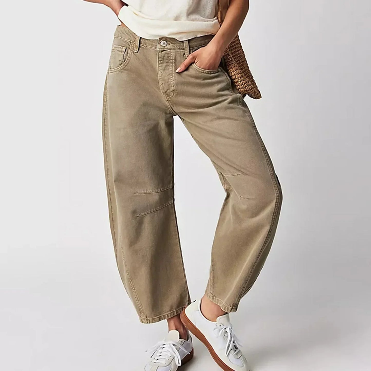 Valdena Cotton Wide-Leg Pants