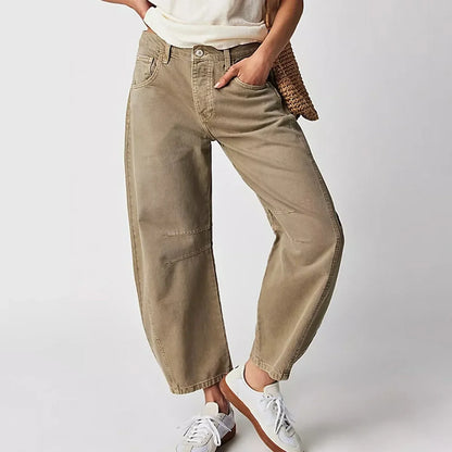Valdena Cotton Wide-Leg Pants